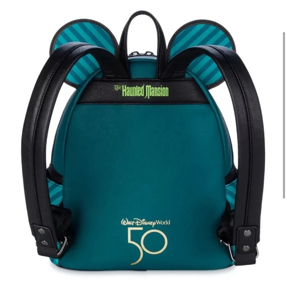 Loungefly Haunted Mansion Mickey Mouse: The Main Attraction Backpack, NWT - Picture 5 of 7